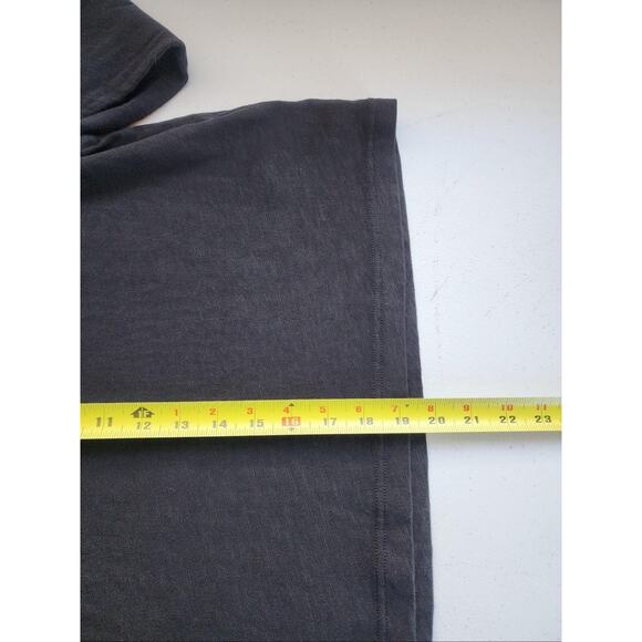 J Crew Shirt Womens Medium Black Cotton Long Sleeve Cropped Crewneck Mallcore - Picture 5 of 13